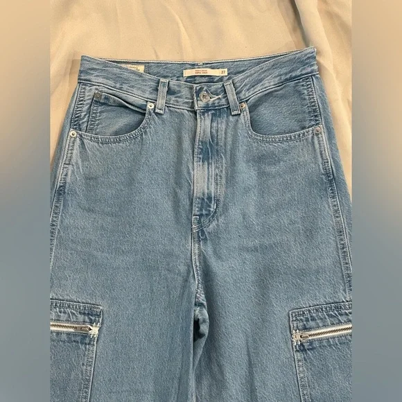 Levi’s High Loose Ample Haut Women’s Blue Jeans - Size 27 - Picture 3 of 14
